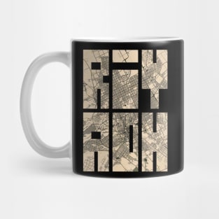 Riyadh, Saudi Arabia City Map Typography - Vintage Mug